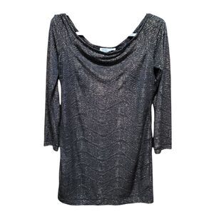 BCBG Shimmer Black Mini Dress